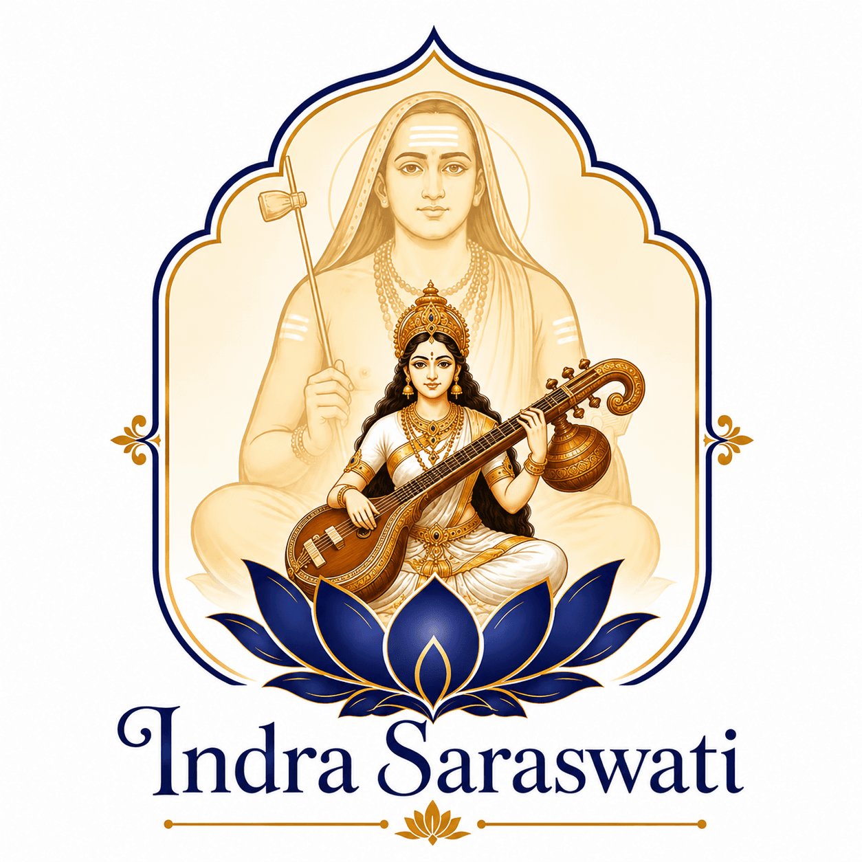 Indrasaraswati logo artwork